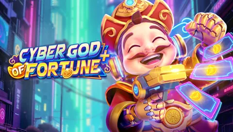 Cyber God of Fortune Plus slot key art